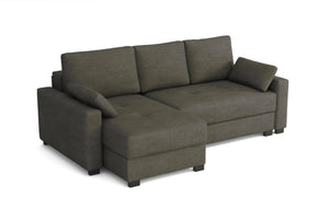'Mocca' Kingsize Corner Storage Sofa Bed SofaBedExpert.co.uk