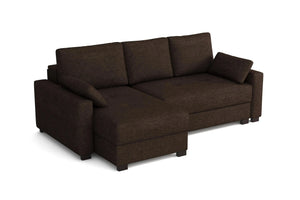 'Mocca' Kingsize Corner Storage Sofa Bed SofaBedExpert.co.uk