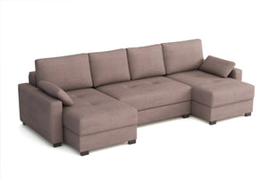 Mocca 'U Shape' Triple storage sofa bed SofaBedExpert.co.uk