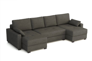 Mocca 'U Shape' Triple storage sofa bed SofaBedExpert.co.uk