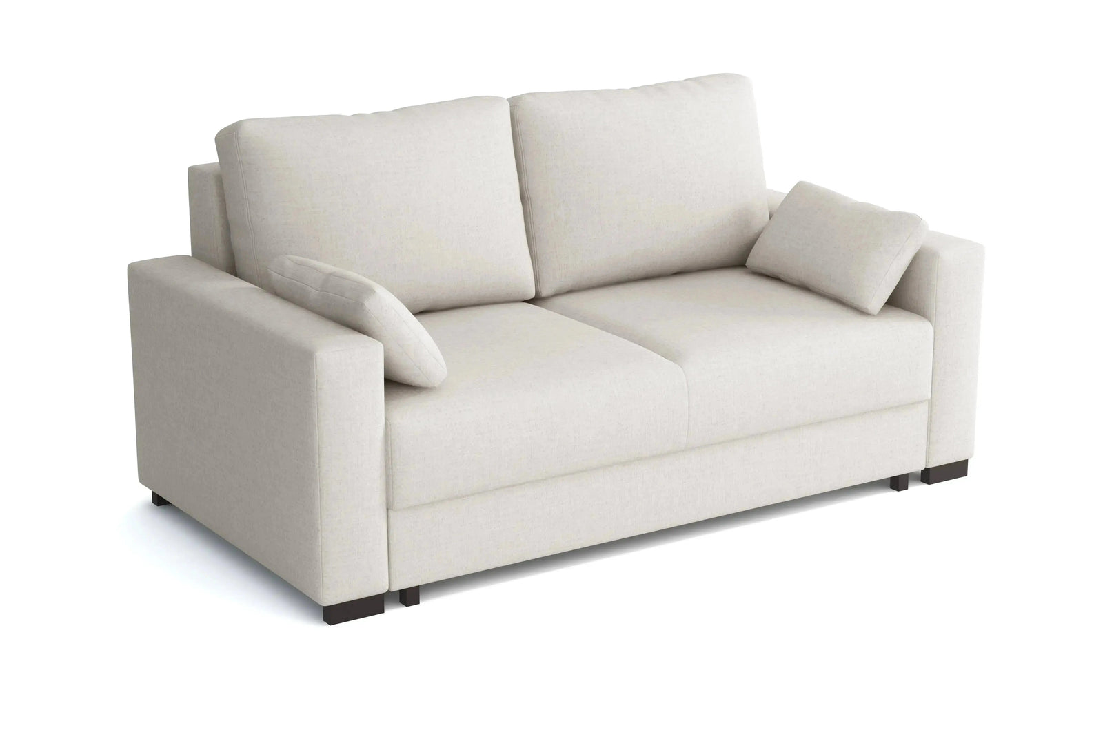 Millbrook 3 Sofa Bed in cream fabric - try before you buy showroom guide