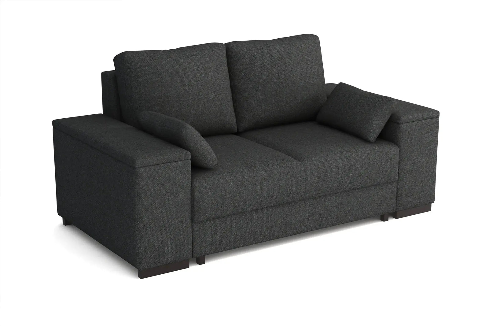 Millbrook 2 Small Double Storage Sofa Bed in Hydro Chenille Stone