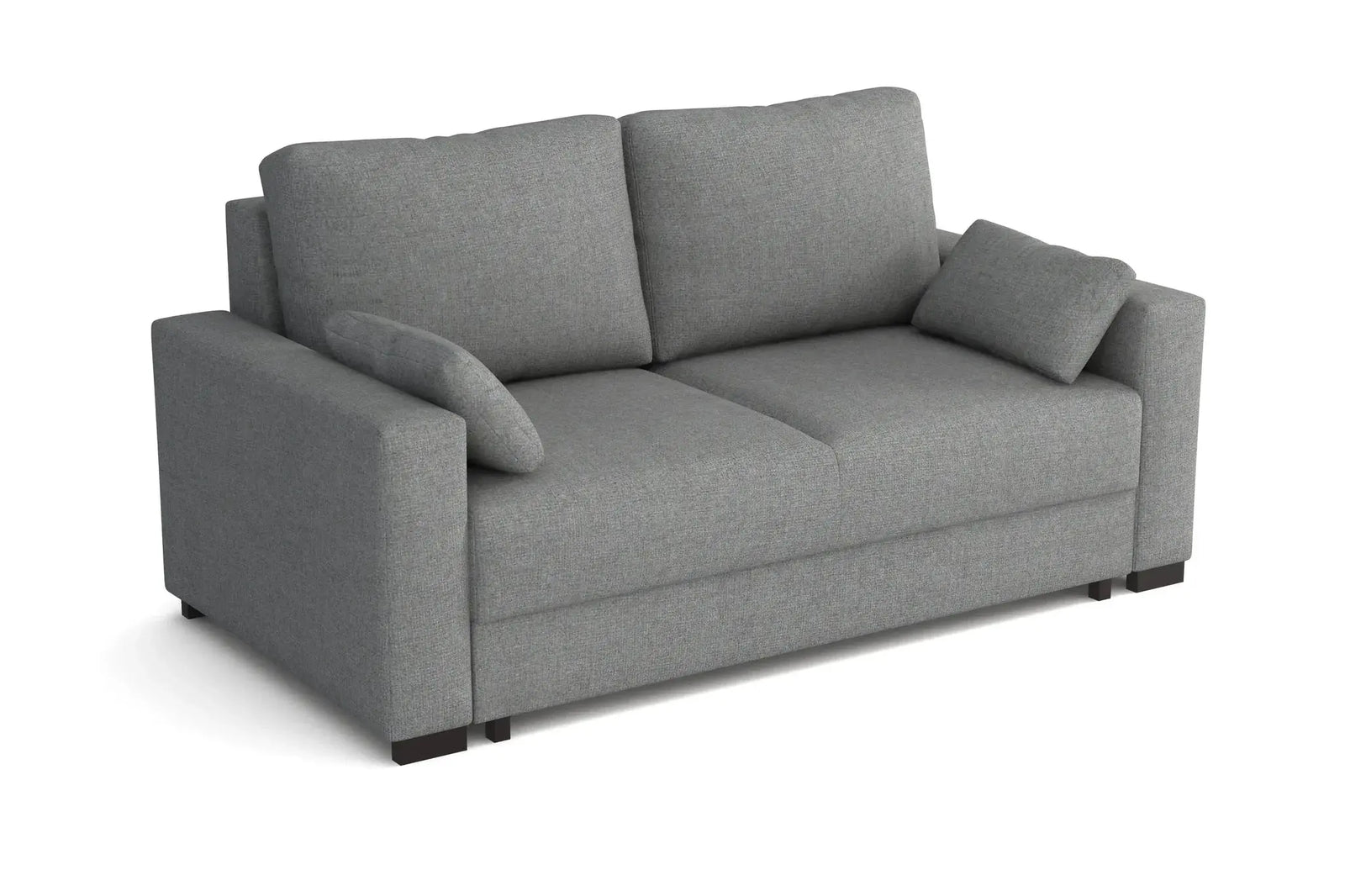 Millbrook 2 Compact Small Double Sofa Bed in Hydro Chenille Ash