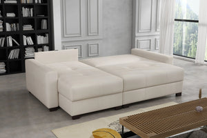 'Mocca' Kingsize Corner Storage Sofa Bed SofaBedExpert.co.uk