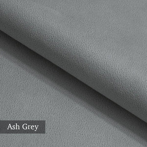 Mocca King Size Corner Sofa Bed in Hydro Suede Ash Grey SofaBedExpert.co.uk