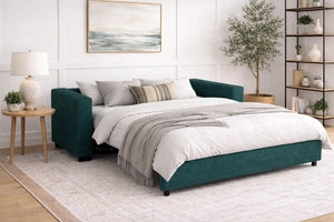 Millbrook 3 Double Sofa Bed in Marble Velvet Hydro SofaBedExpert.co.uk