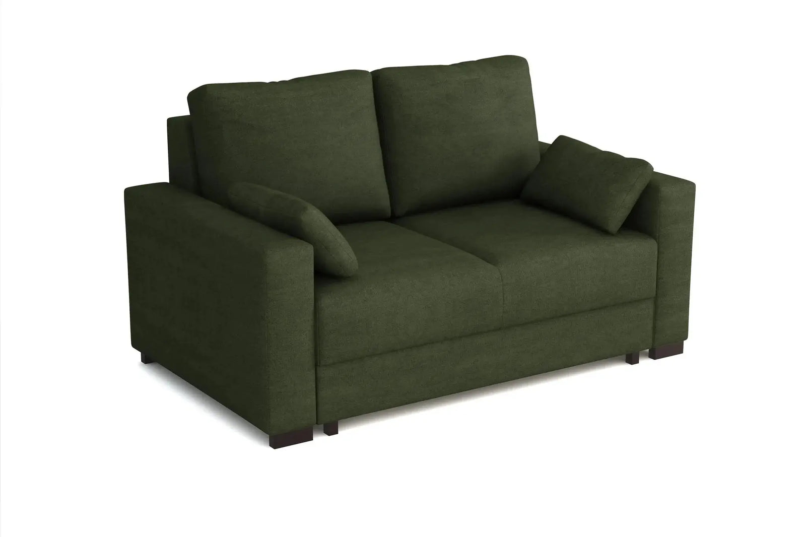 Millbrook 2 Compact Small Double Sofa Bed in Marble Velvet Rifle Green