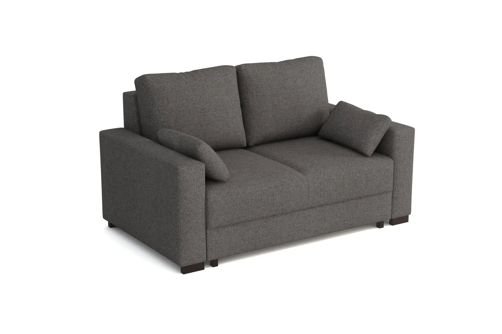 Millbrook 2 Compact Small Double Sofa Bed in Hydro Weave Tweed Granite