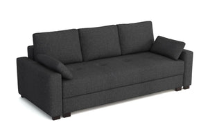 Mocca Grande Kingsize Storage Sofa Bed in Hydro Weave Herringbone