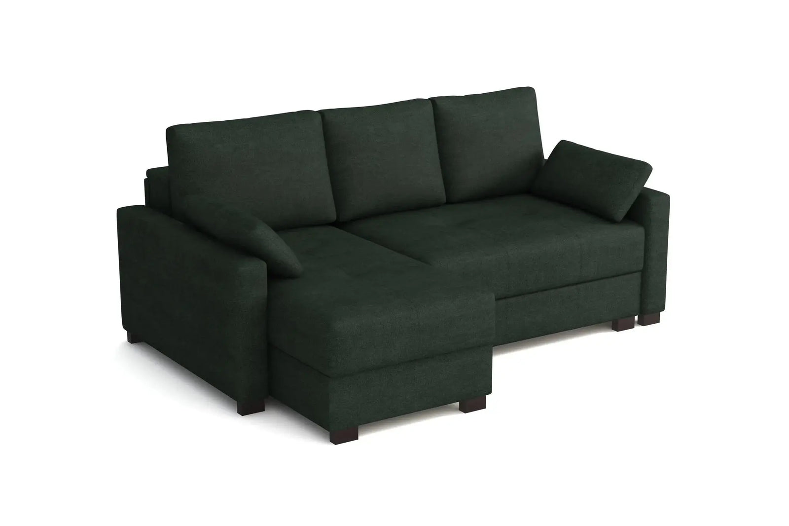 Mocca Mini Corner Sofa Bed in Marble Velvet Pine Grove