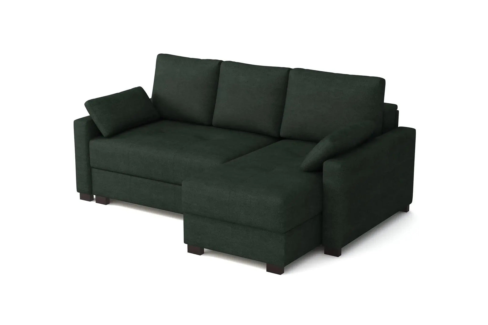 Mocca Mini Corner Sofa Bed in Marble Velvet Pine Grove