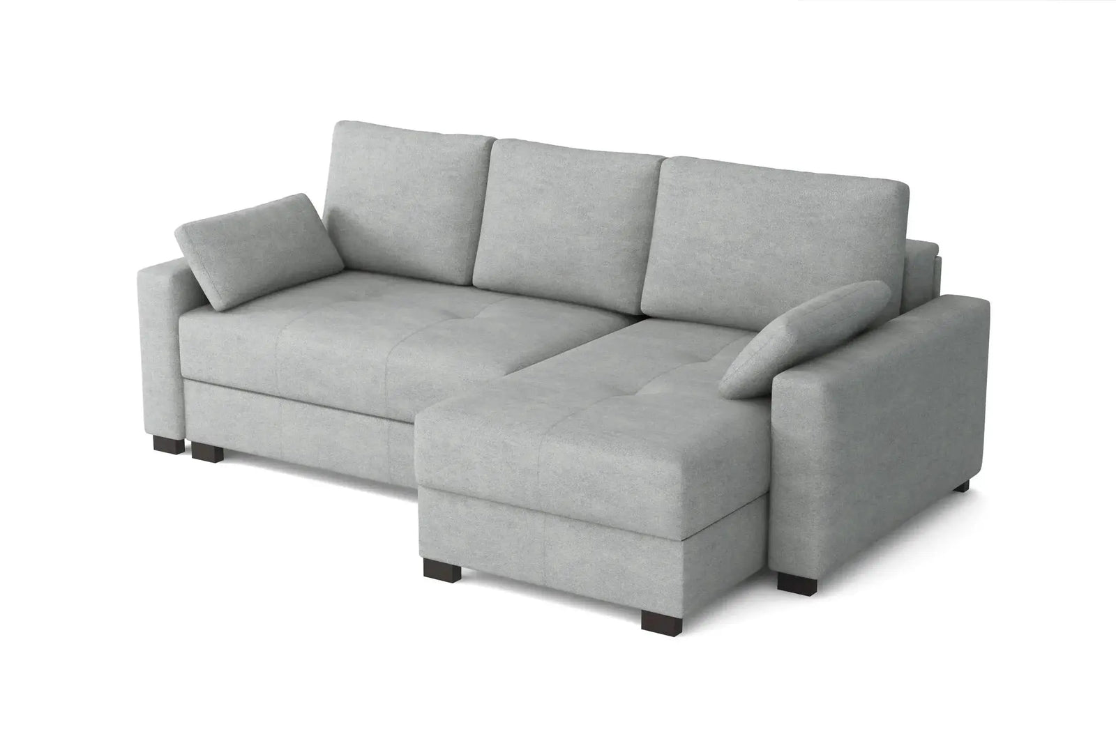 Mocca King Size Corner Sofa Bed in Marble Velvet Lunar Rock