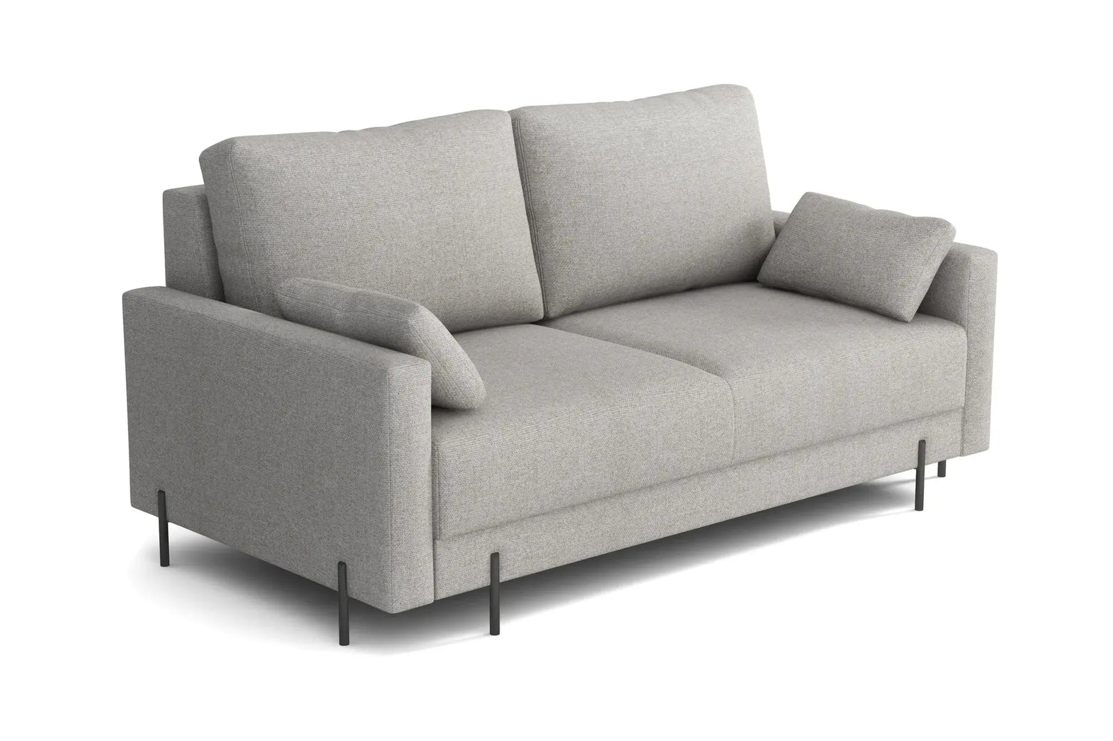Oslo King Size Sofa Bed in Hydro Weave Ivory Lenin