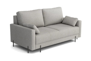 Oslo King Size Sofa Bed in Hydro Weave Ivory Lenin