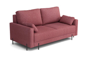 Oslo King Size Sofa Bed in Hydro Weave Coral Quartz