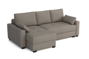 Mocca King Size Corner Sofa Bed