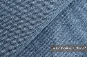 Mocca King Size Corner Sofa Bed in Hydro Weave Faded Denim