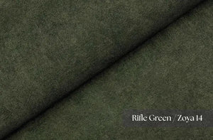 Mocca King Size Corner Sofa Bed in Marble Velvet Rifle Green