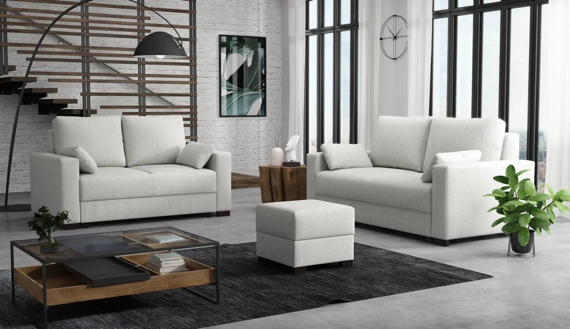 Storage footstool 'Millbrook' SofaBedExpert.co.uk