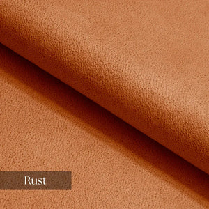 Mocca King Size Corner Sofa Bed in Hydro Suede Rust