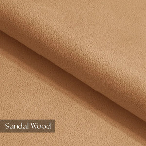 Mocca Mini Corner Sofa Bed in Hydro Suede Scandal Wood