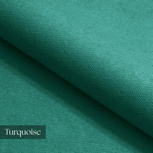 Mocca King Size Corner Sofa Bed in Hydro Chenille Turquoise