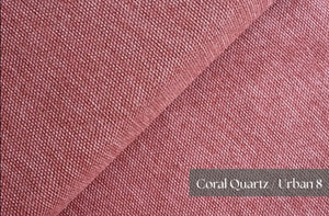 Mocca Mini Corner Sofa Bed in Hydro Weave Coral Quartz