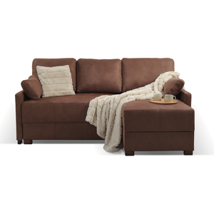 'Mocca Mini' Compact storage corner sofa bed