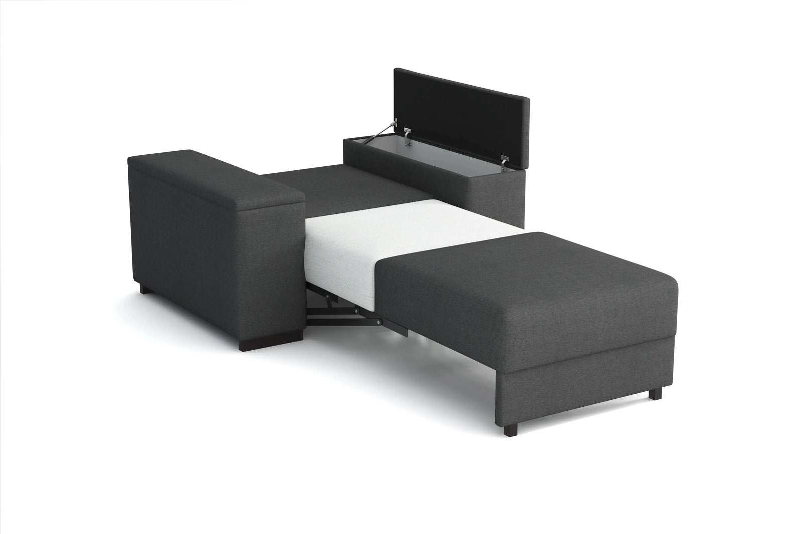 'Millbrook 1' Chair bed with storage arms SofaBedExpert.co.uk