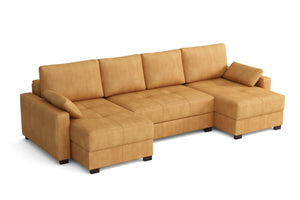 Mocca 'U Shape' Triple storage sofa bed